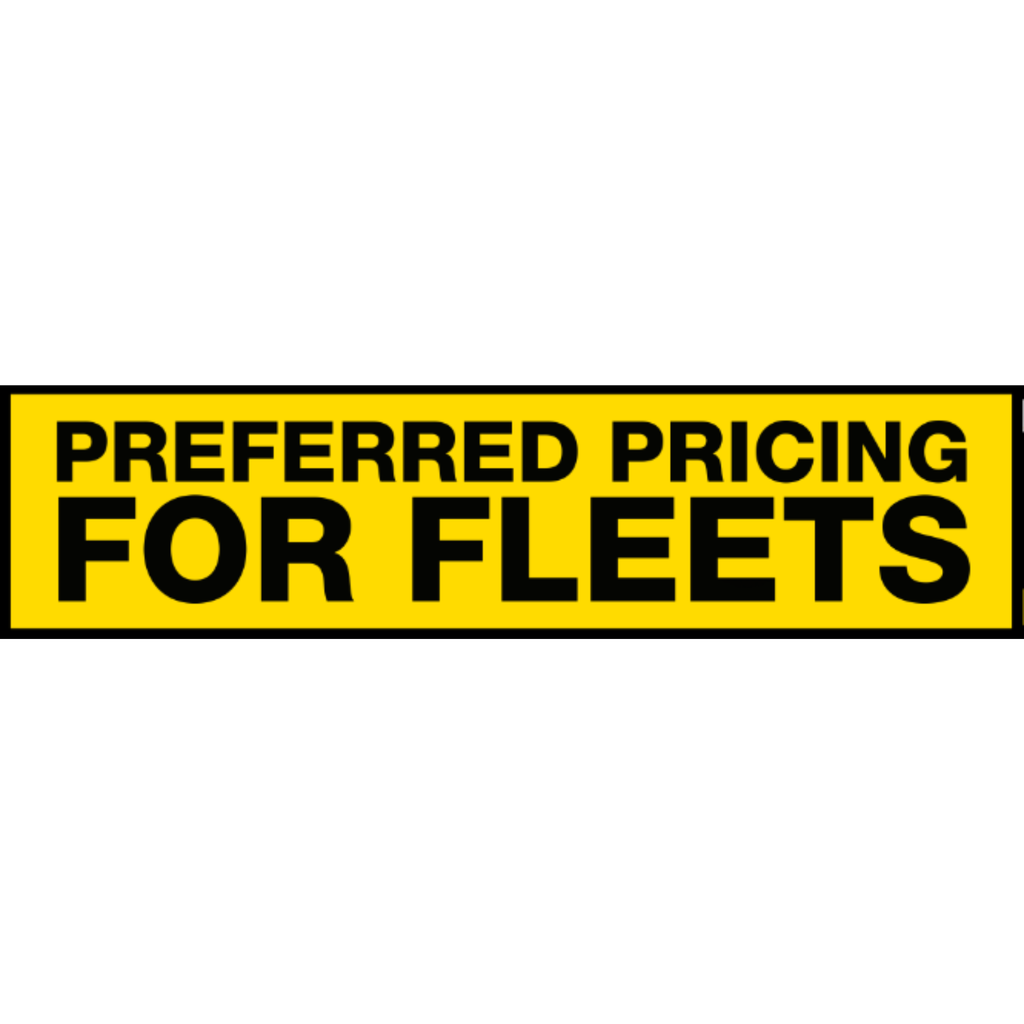 2' x 8' FullSpeed Automotive Yellow Fleets Preferred Pricing Mesh Bay Banner (single-sided)