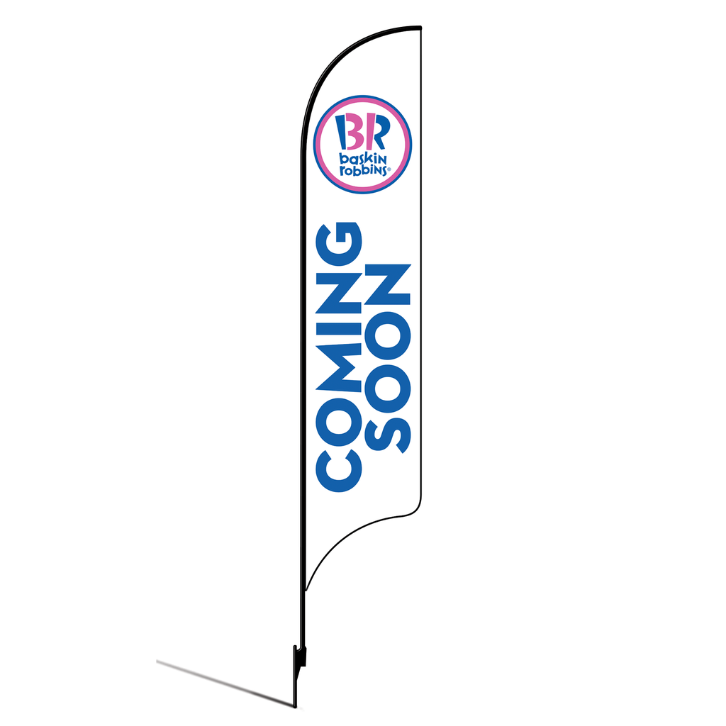 15' Baskin Robbins Coming Soon AdverSail Flag Kit