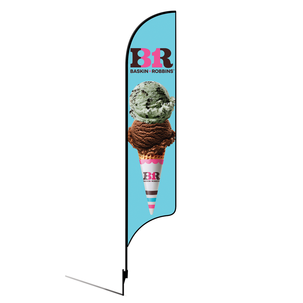 Kit for 15' Baskin Robbins Blue Double Scoop Cone AdverSail