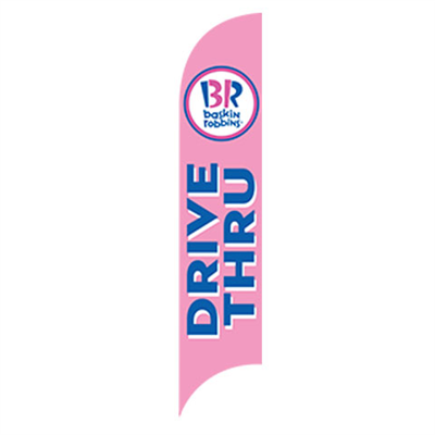 15' Baskin Robbins Drive Thru AdverSail Flag