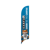 15' Carfax Show Me The Carfax Advantage Dealer with Fox on Bottom AdverSail Flag