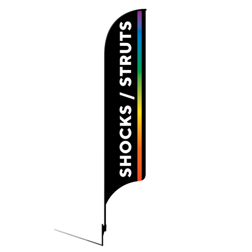 15' Caliber Auto Care Shocks/Struts AdverSail Flag Kit