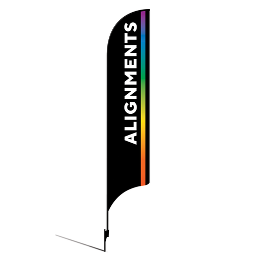 15' Caliber Auto Care Alignments AdverSail Flag Kit